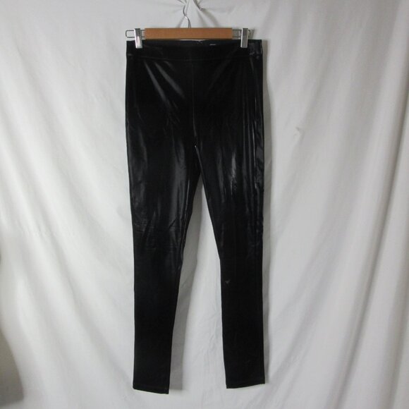 BCBGMAXAZRIA Faux Leather High Waisted Leggings Black Poly Size Small NWT - Picture 10 of 10